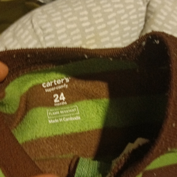 CARTER'S-EUC-Snug fit One piece, Zip-up, 2PAIRS-24MTHS - Picture 6 of 7
